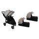 copy ofPoussette Double Baby Monsters Easy Twin 4 - Stone