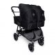 Poussette Double Baby Monsters Easy Twin 4 + 2 nacelles - Black