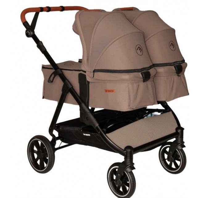 Nacelle rigide Baby Monsters Easy Twin 5 - Brown