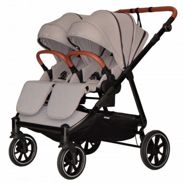Poussette Double Baby Monsters Easy Twin 5 - River Grey