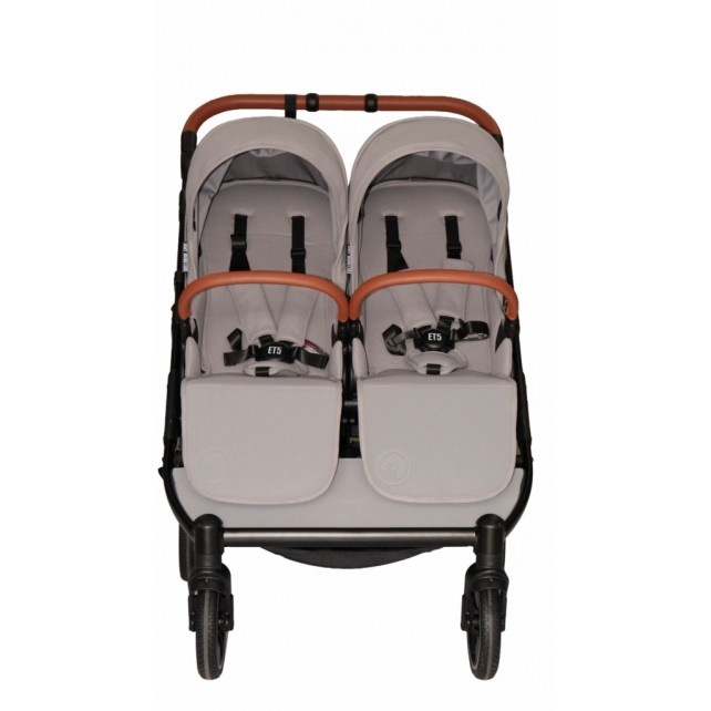 Poussette Double Baby Monsters Easy Twin 5 - River Grey