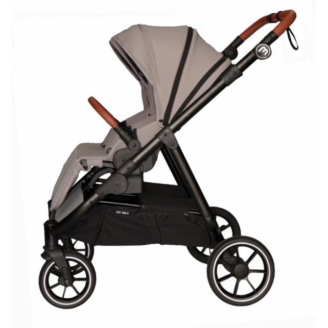 Poussette Double Baby Monsters Easy Twin 5 - River Grey