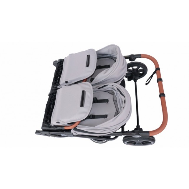 Poussette Double Baby Monsters Easy Twin 5 - River Grey