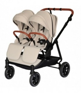 Poussette Double Baby Monsters Easy Twin 5 - Stone