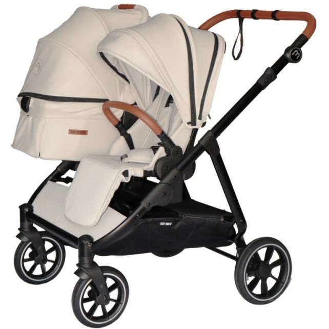 Poussette Double Baby Monsters Easy Twin 5 - Stone