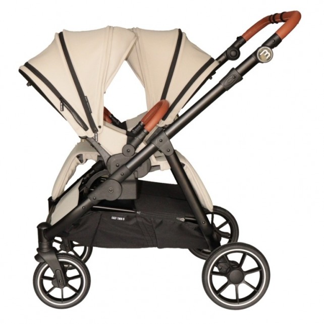 Poussette Double Baby Monsters Easy Twin 5 - Stone