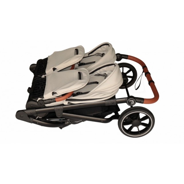 Poussette Double Baby Monsters Easy Twin 5 - Stone