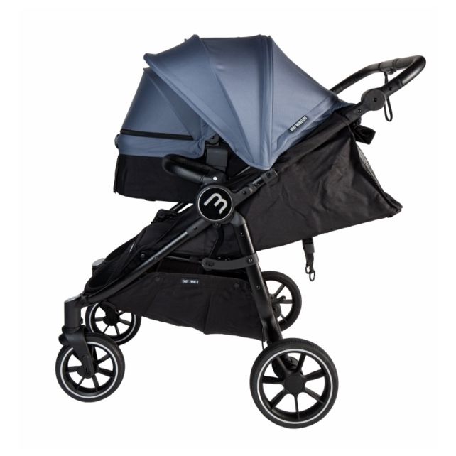 copy ofTwin Stroller Baby Monsters Easy Twin 4 + 2 carrycot - Black