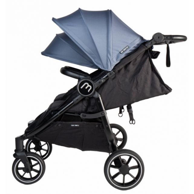 copy ofTwin Stroller Baby Monsters Easy Twin 4 + 2 carrycot - Black